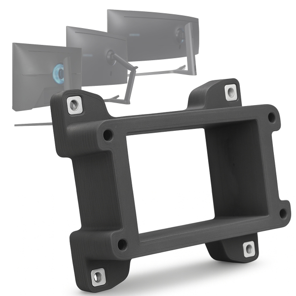 Adattatore VESA compatibile con monitor Samsung (Odyssey G7, G6, CRG9, CHG9, CHG90 e altri) - 75x75 mm