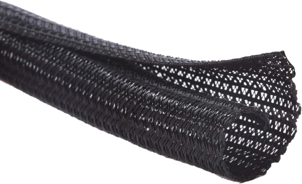 Alex Tech Guaina per Cavi Autochiudente 13mm x 3,1m (Guaina Intrecciata) (Protezione cavi tagliabile per TV, PC & Auto – Resistente al calore & A prova di morso di gatto.)