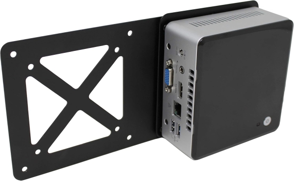 HumanCentric Piastra di Estensione VESA per Mini PC Intel NUC (Montaggio su Braccio Monitor) (Piastra adattatrice per il fissaggio del NUC dietro il monitor – VESA 75x75 & 100x100 mm.)