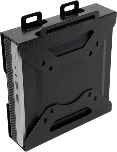 Shinar Supporto in Metallo per HP Desktop Mini, ProDesk & EliteDesk (VESA/Parete/Tavolo) (Staffa di montaggio universale per Mini PC HP – VESA 75x75/100x100, Montaggio sottoscrivania & a parete fino a 5 kg)