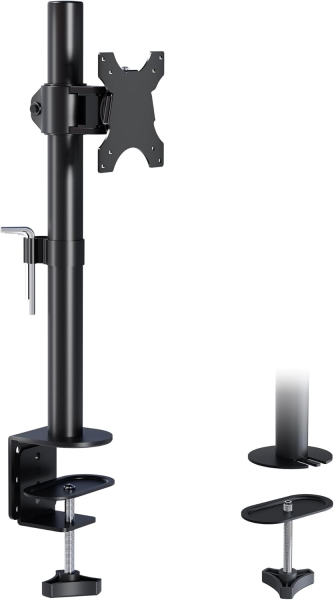 Supporto per monitor BONTEC, supporto da tavolo per schermi da 13-34 pollici, completamente mobile, design ergonomico, regolabile in altezza, per gaming e uso in ufficio, supporta fino a 10 kg, compatibile con VESA 75/100