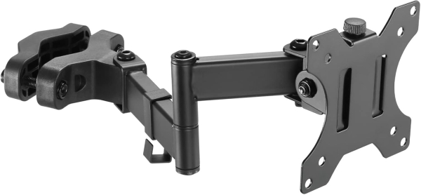 Supporto VESA Universale da Palo per Schermi 17-32 Pollici (Ø 28-60 mm) (Braccio articolato flessibile per estensione – Carico fino a 8 kg, Inclinabile, Orientabile & Ruotabile a 360°.)