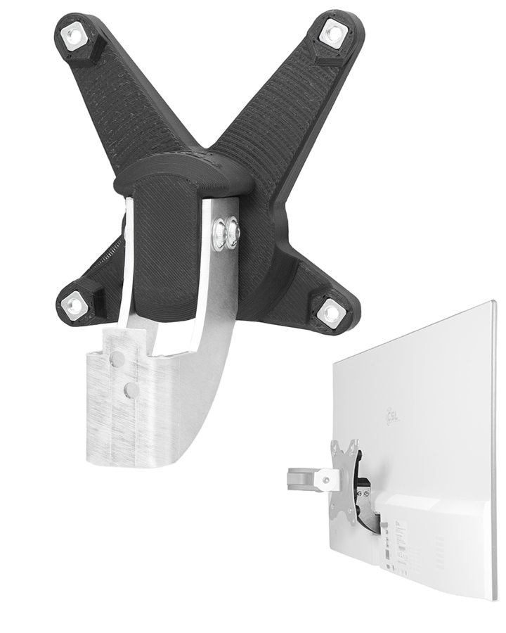 Adattatore VESA compatibile con CSL All-in-One PC (F24B-GLS, F24W-GLS) - 75x75 mm