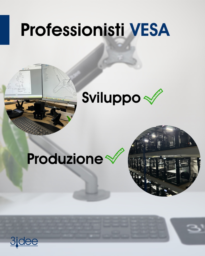 Adattatore VESA compatibile con HP All-in-One PC (ProOne 400 G6) - 75x75 mm