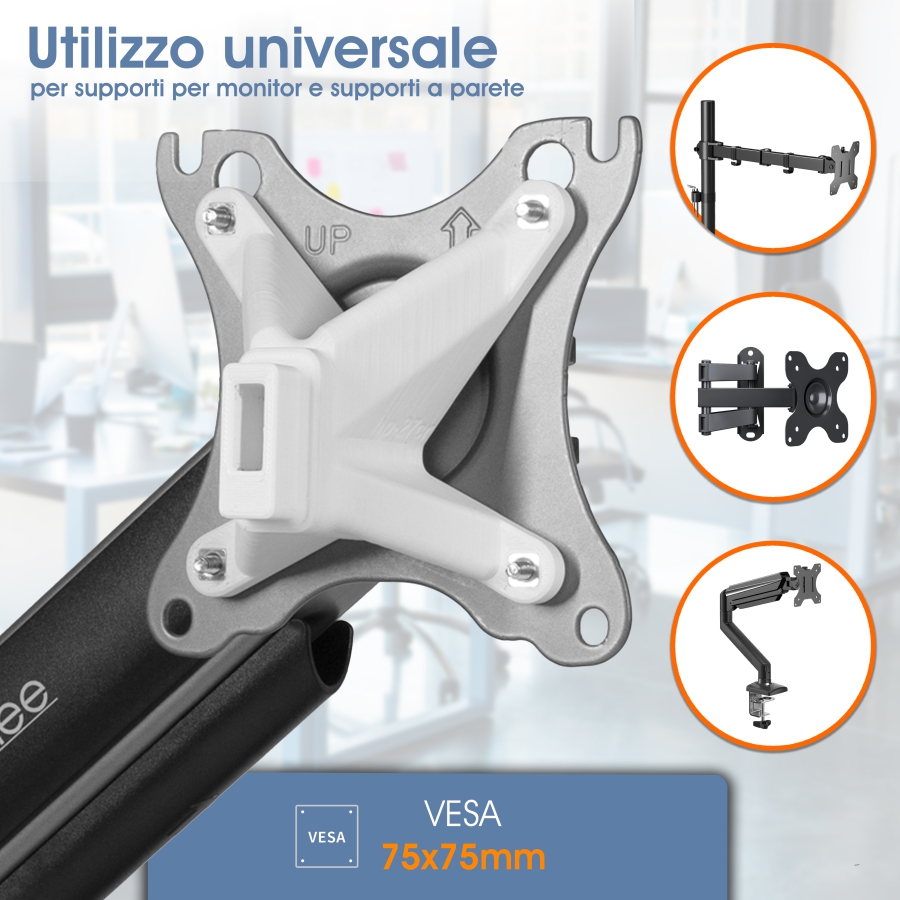 Adattatore VESA compatibile con HP All-in-One PC (serie 24-cr, 27-cr)