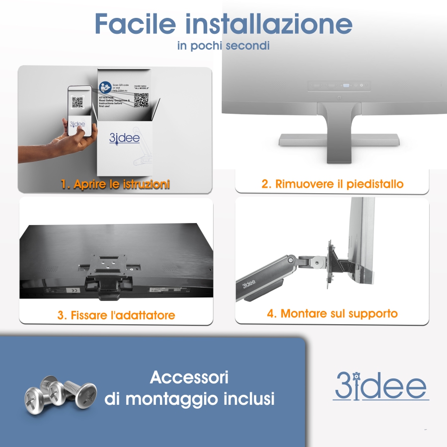 Adattatore VESA compatibile con il monitor BenQ (EW277HDR)