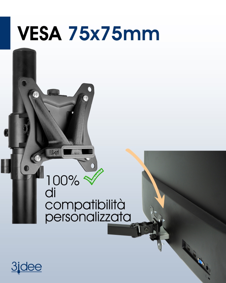 Adattatore VESA compatibile con il monitor HP (32f)