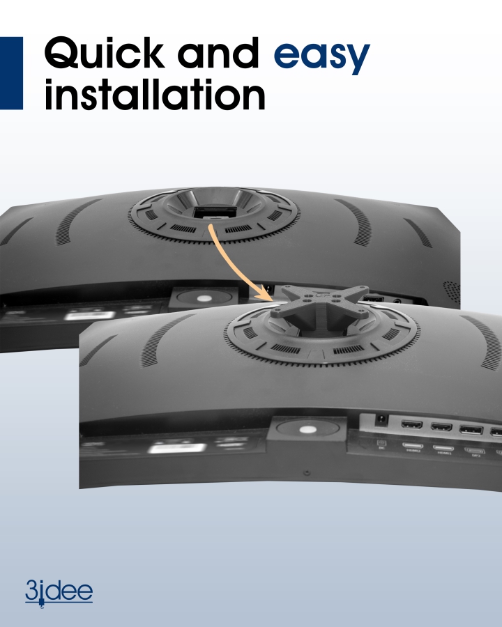 Adattatore VESA compatibile con il monitor ODYS (Q27, Q27 Pro) - 75x75 mm