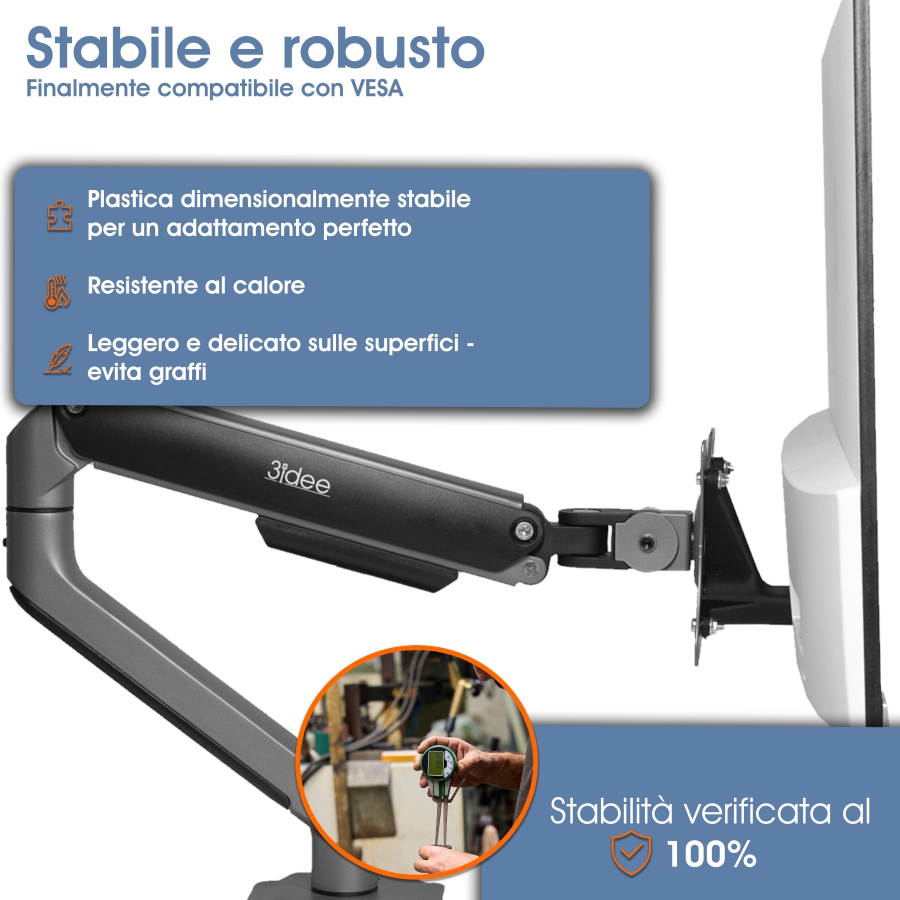 Adattatore VESA compatibile con monitor HP (22f, 24f, 27f, 22es, 22ea, 22er, 24es, 24ea, 24er, 27es, 27ea, 27er)