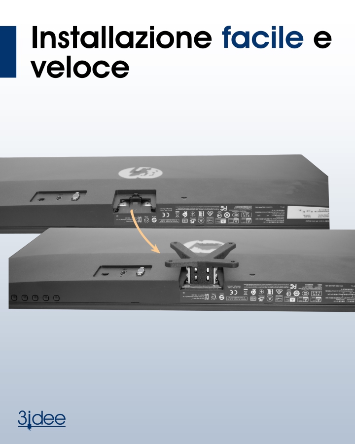 Adattatore VESA compatibile con monitor HP (22m, 24m, 27m)