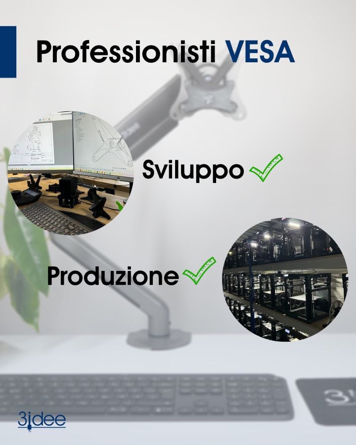 Adattatore VESA compatibile con monitor HP (22m, 24m, 27m)