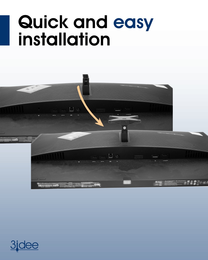 Adattatore VESA per monitor da gioco Omen by HP (27 e X27) - 75x75 mm