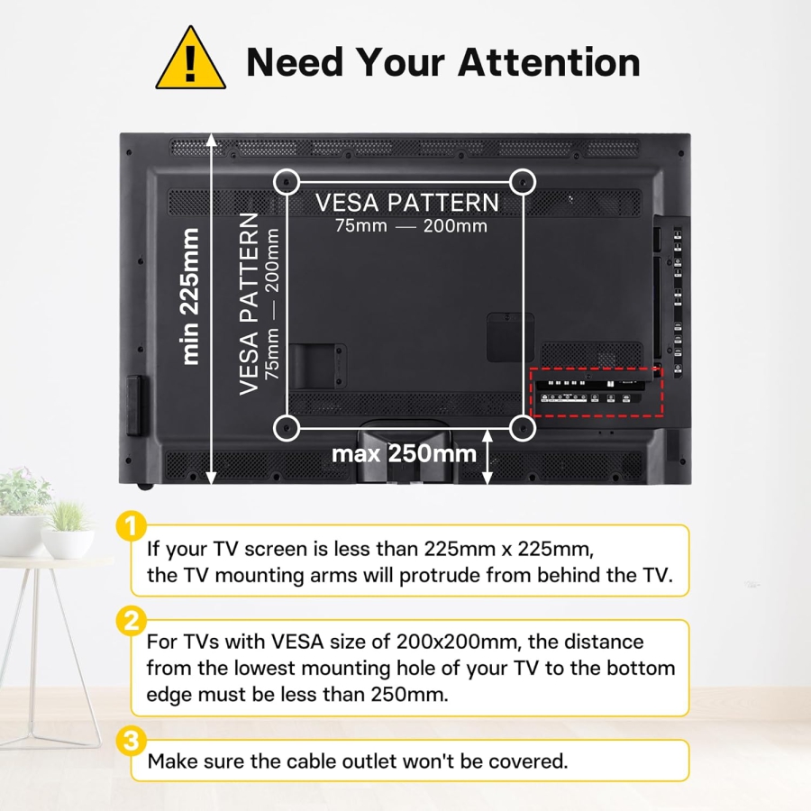 BONTEC Supporto TV & Monitor per 17–43 Pollici (Girevole & Regolabile in Altezza) (Robusto supporto da tavolo con base in vetro per dispositivi fino a 45 kg – VESA max. 200x200 mm)