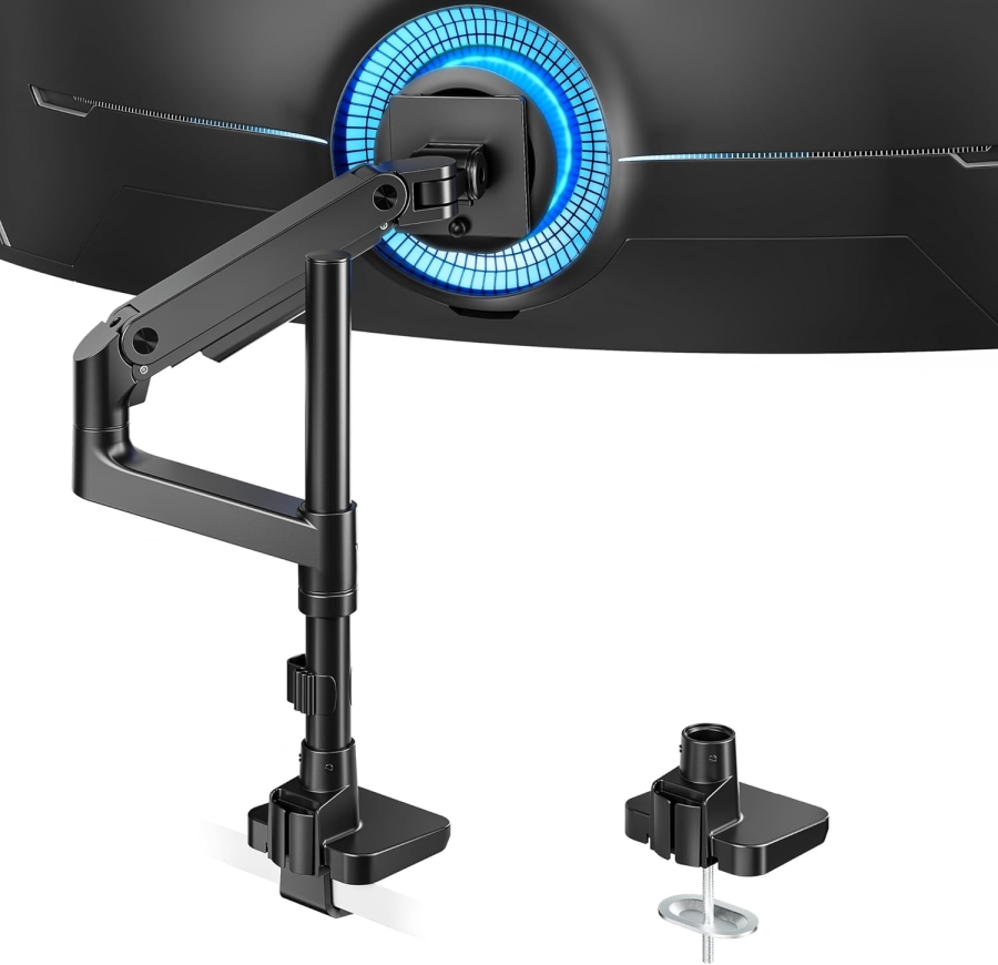 Braccio per monitor ARES WING con colonna 17–49" | fino a 20 kg (Colonna extra alta e portata di 20 kg per schermi Ultrawide e Curvi.)
