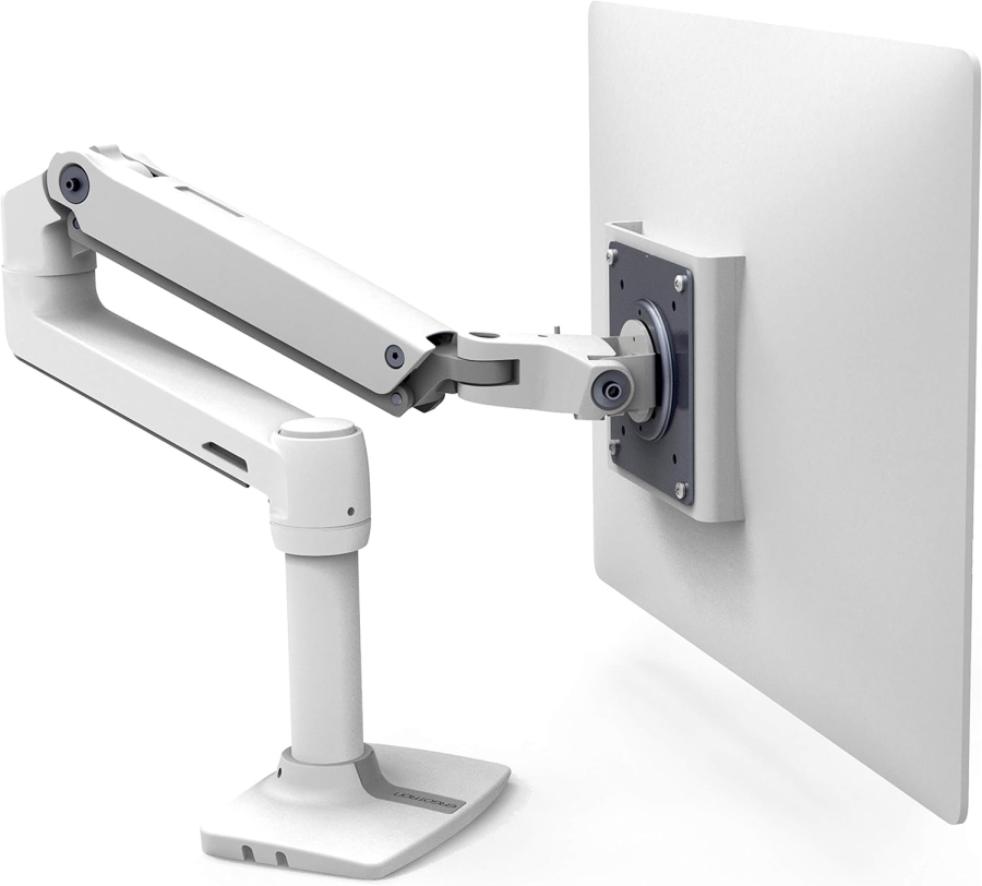 Braccio per monitor Ergotron LX bianco 34" | fino a 11,3 kg (Braccio Monitor Premium con Tecnologia Brevettata Constant Force per un Posizionamento Senza Sforzo fino a 11,3 kg)