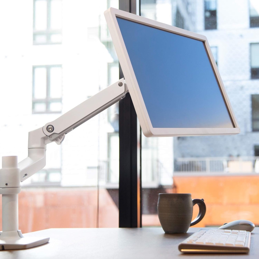 Braccio per monitor Ergotron LX bianco 34" | fino a 11,3 kg (Braccio Monitor Premium con Tecnologia Brevettata Constant Force per un Posizionamento Senza Sforzo fino a 11,3 kg)