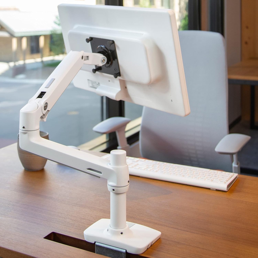 Braccio per monitor Ergotron LX bianco 34" | fino a 11,3 kg (Braccio Monitor Premium con Tecnologia Brevettata Constant Force per un Posizionamento Senza Sforzo fino a 11,3 kg)