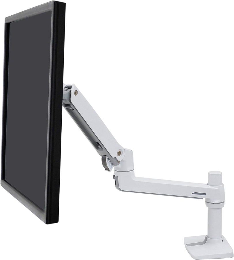 Braccio per monitor Ergotron LX bianco 34" | fino a 11,3 kg (Braccio Monitor Premium con Tecnologia Brevettata Constant Force per un Posizionamento Senza Sforzo fino a 11,3 kg)