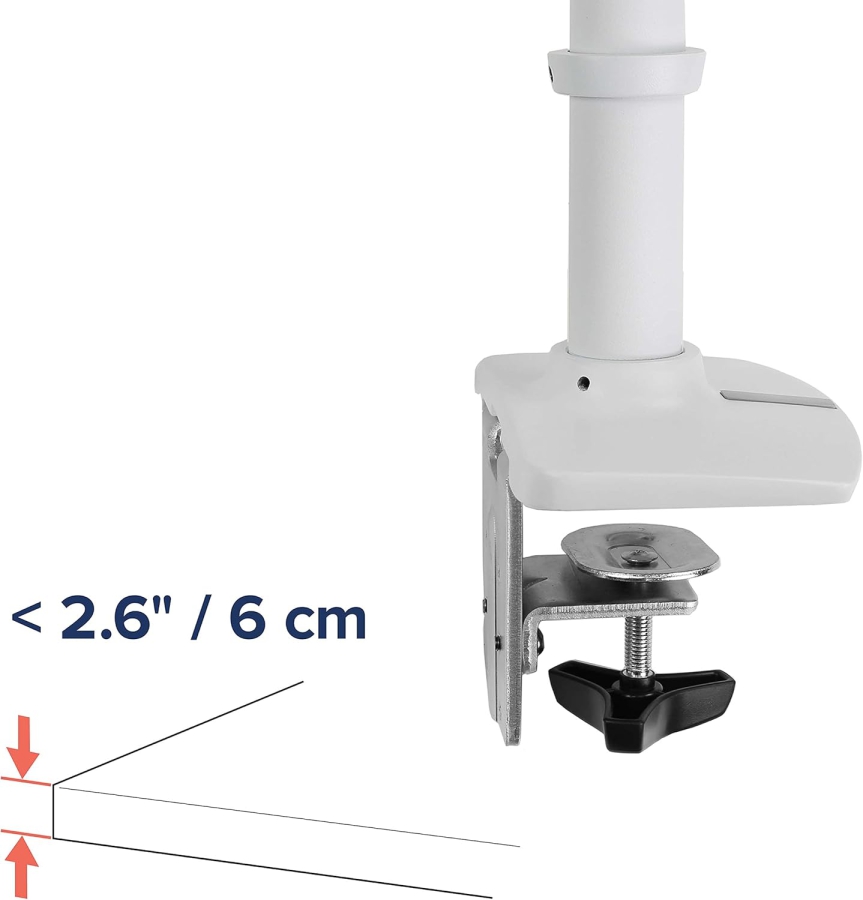 Braccio per monitor Ergotron LX bianco 34" | fino a 11,3 kg (Braccio Monitor Premium con Tecnologia Brevettata Constant Force per un Posizionamento Senza Sforzo fino a 11,3 kg)