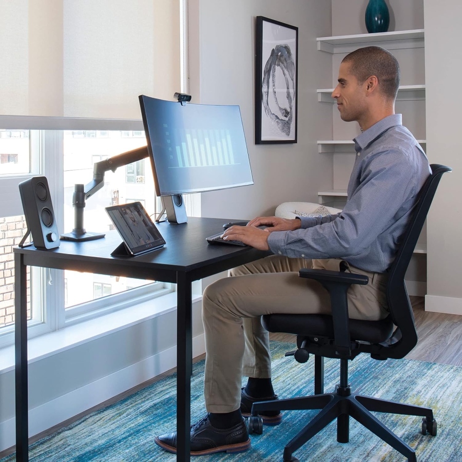 Braccio per monitor Ergotron LX Nero 34" | fino a 11,3 kg (Braccio Monitor Premium con Tecnologia Brevettata Constant Force per un Posizionamento Senza Sforzo fino a 11,3 kg.)