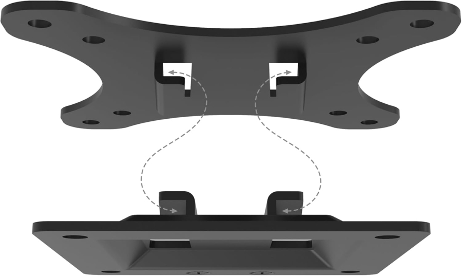 DIGITUS Supporto da parete per monitor fino a 32", fino a 18 kg, distanza minima dalla parete