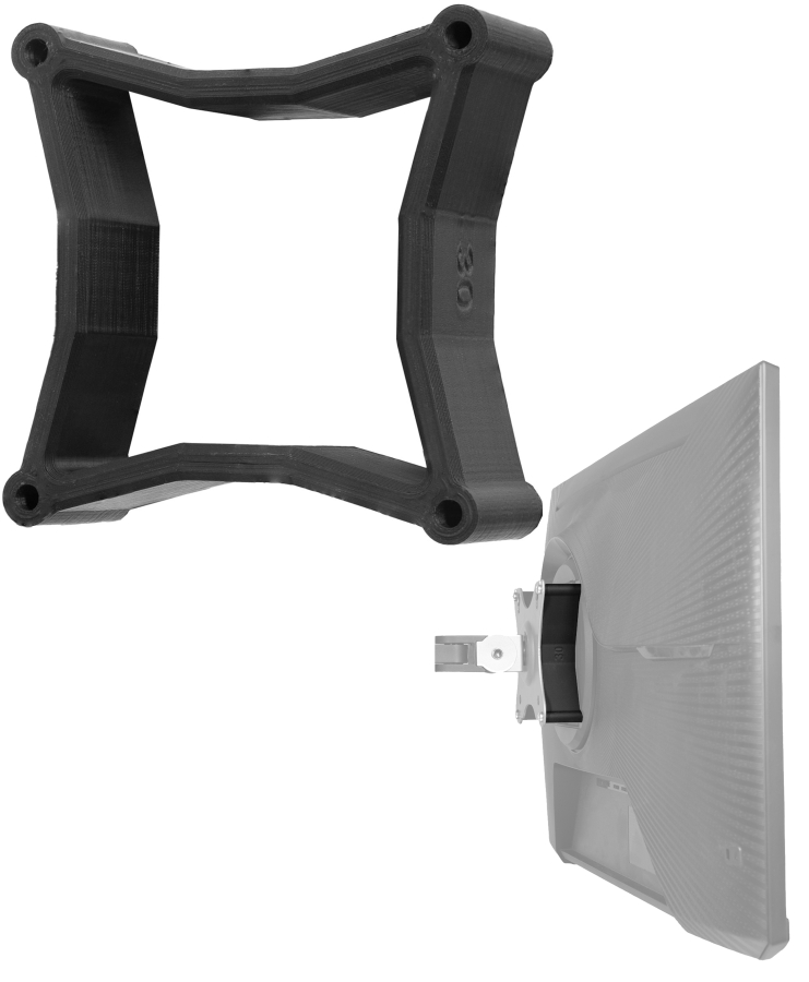 Distanziatore VESA 75x75 (compatibile con Samsung Odyssey G5)