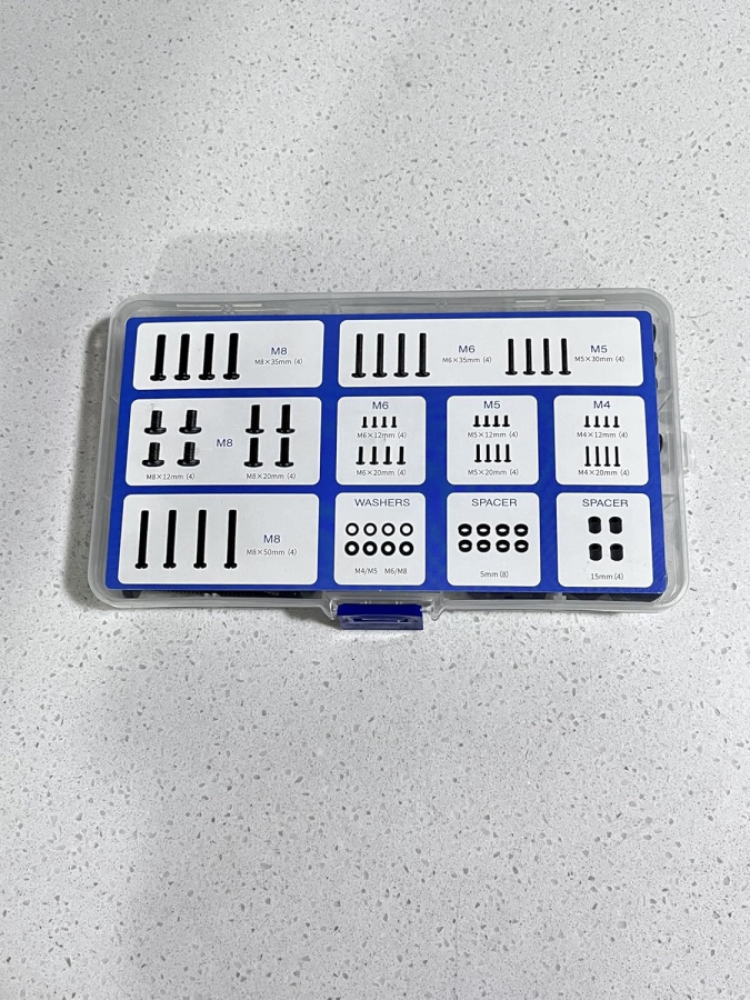 GINKGO Set di Viti VESA Universali per TV & Monitor (M4, M5, M6, M8) (Kit di montaggio da 68 pezzi per supporti a parete e piedistalli – Compatibile fino a 80 pollici.)