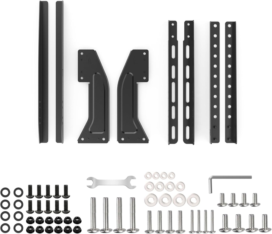 GRIFEMA Piedini Supporto TV Universale per TV da 22–80 Pollici (Regolabili in Altezza) (Stabile supporto sostitutivo con portata fino a 50 kg – VESA max. 800x400 mm)