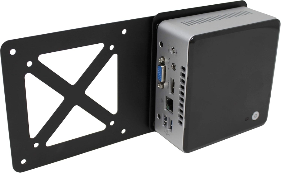 HumanCentric Piastra di Estensione VESA per Mini PC Intel NUC (Montaggio su Braccio Monitor) (Piastra adattatrice per il fissaggio del NUC dietro il monitor – VESA 75x75 & 100x100 mm.)
