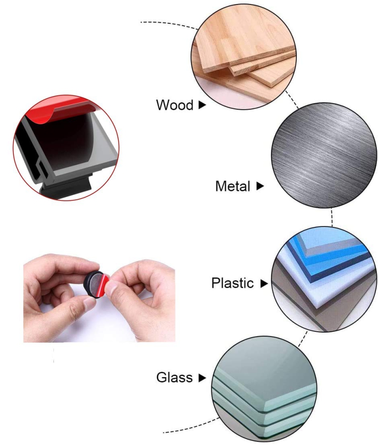 MiuCo Kit Gestione Cavi Scrivania (100 Pezzi) – L