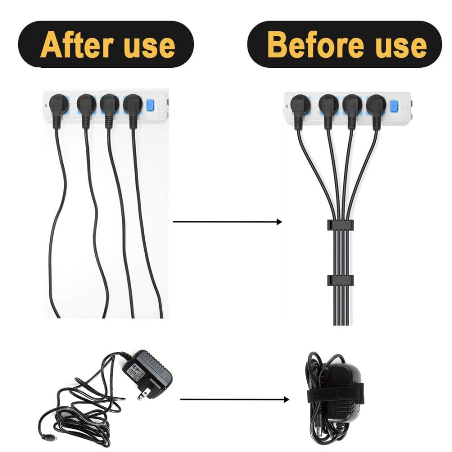 MiuCo Kit Gestione Cavi Scrivania (100 Pezzi) – L