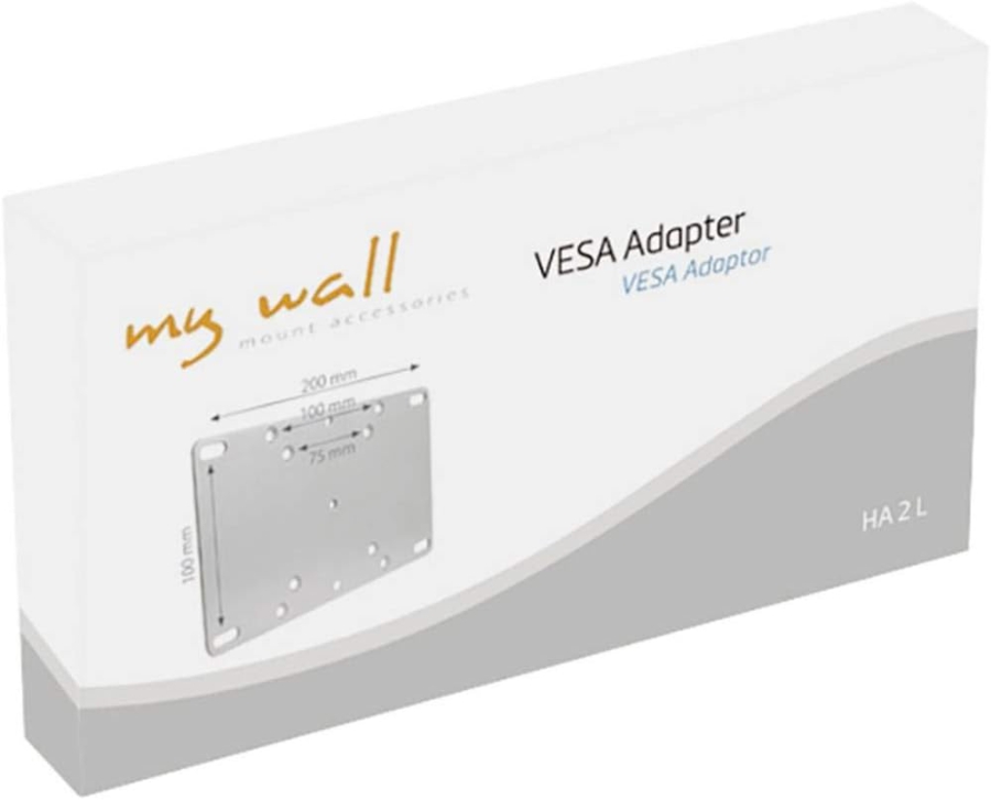 my wall Adattatore VESA HA2L – Estensione per supporti TV (75/100 fino a 200) (75/100 a 200 | argento)