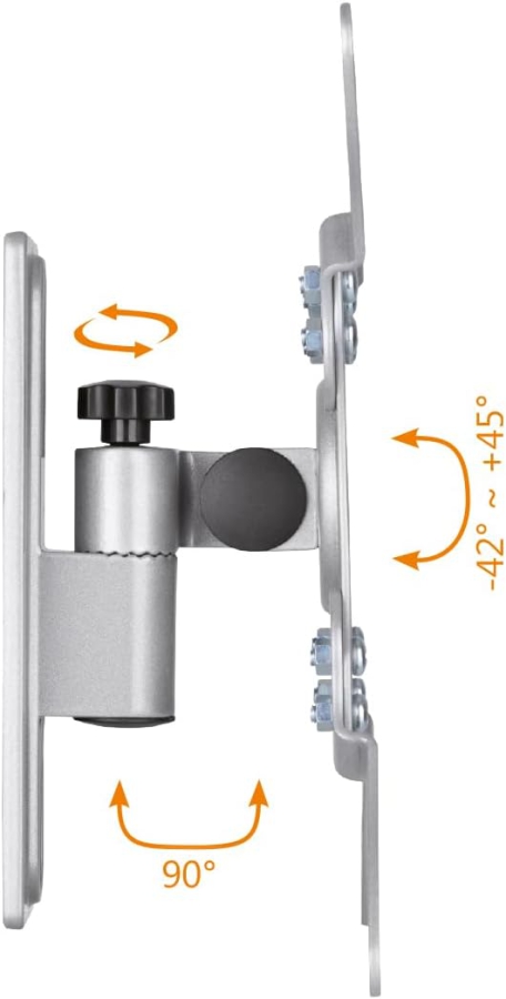My Wall Supporto TV a Parete per Camper & Roulotte (HC2-1L) – Bloccabile & Antivibrazioni (Tenuta sicura durante il viaggio: Bloccabile, Girevole & Inclinabile – Fino a 15 kg – 20 anni di garanzia.)