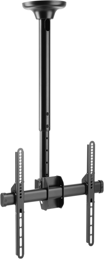 RICOO Supporto da Soffitto per TV (D0244) per Televisori da 32–55 Pollici (Robusto supporto da soffitto fino a 50 kg di portata – Girevole a 360°, Inclinabile & Regolabile in altezza.)