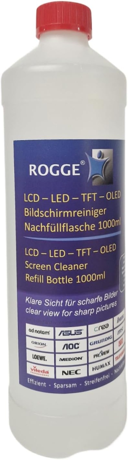 ROGGE 1l Flacone di Ricarica Detergente Schermo – L