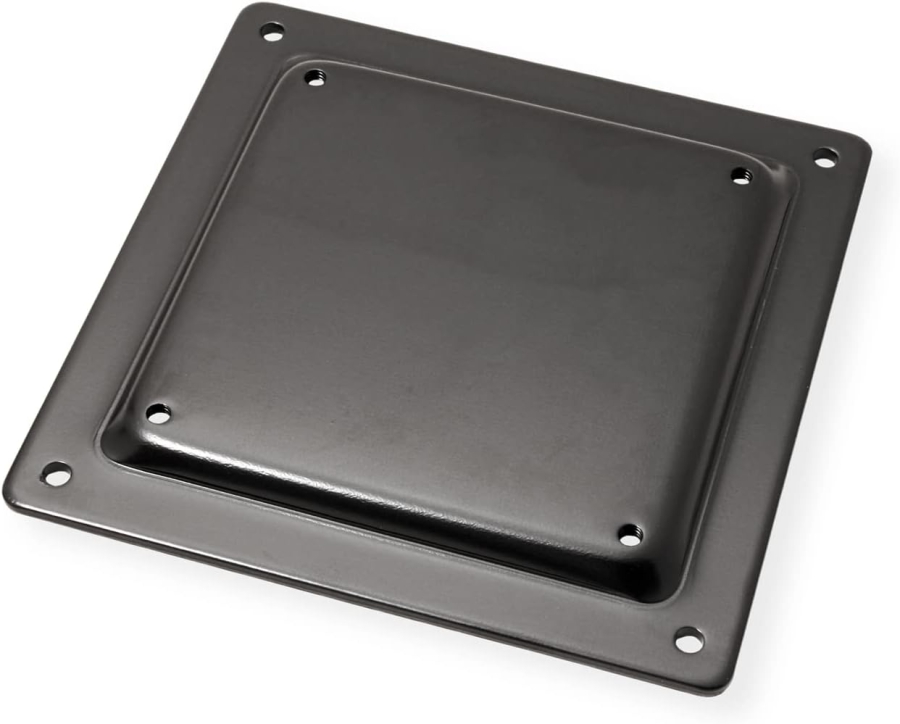 ROLINE Adattatore VESA 75x75 a 100x100 mm – Piastra adattatrice per supporti monitor (Stabile estensione in acciaio per il fissaggio di schermi VESA 100 a bracci VESA 75 – Incl. viti & protezione antigraffio)