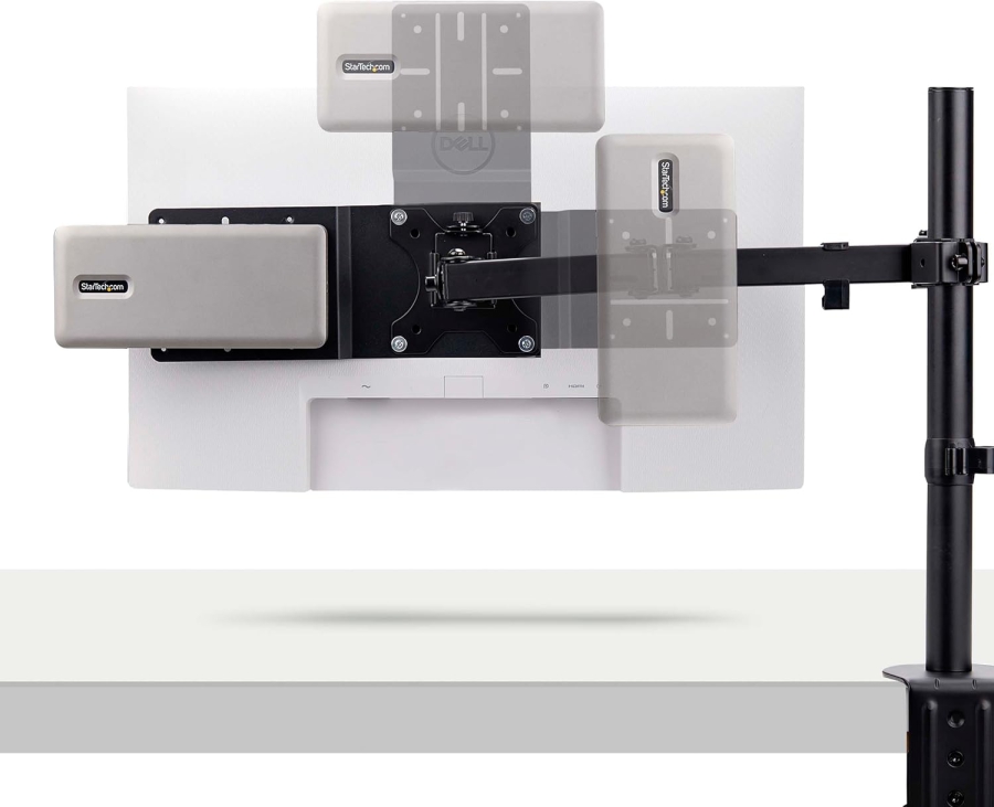 StarTech.com Piastra Adattatore VESA per Mini PC, NUC & Docking Station (Montaggio salvaspazio sul retro del monitor (VESA 75x75/100x100) – Kit di montaggio incluso)