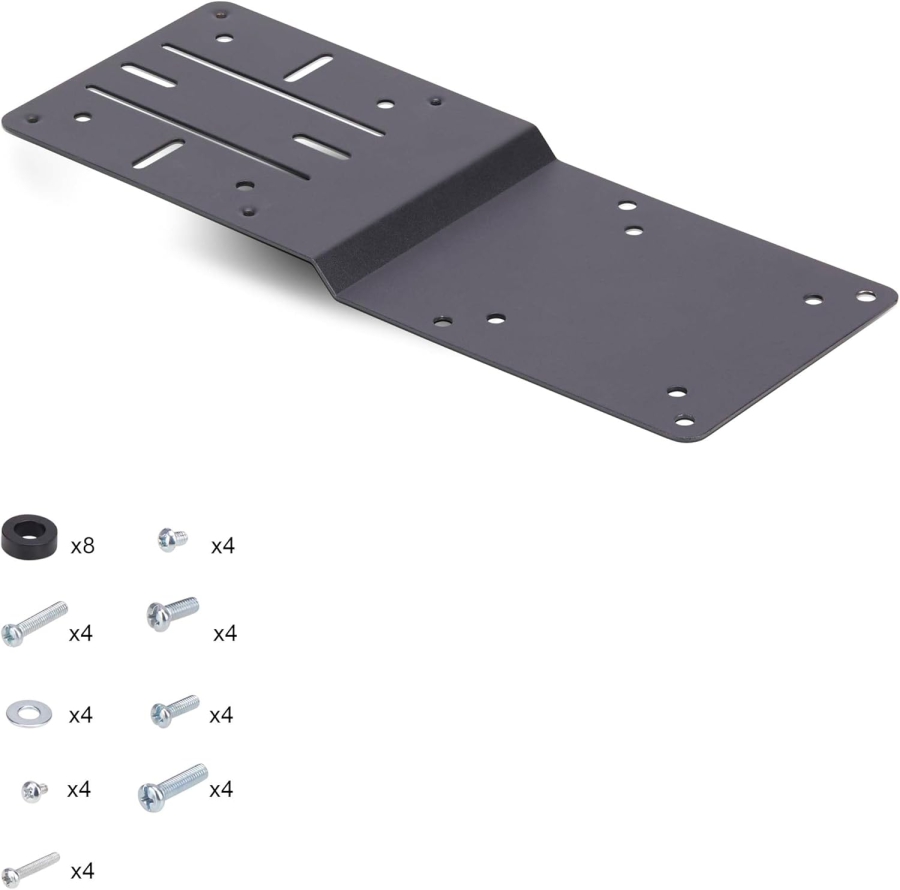 StarTech.com Piastra Adattatore VESA per Mini PC, NUC & Docking Station (Montaggio salvaspazio sul retro del monitor (VESA 75x75/100x100) – Kit di montaggio incluso)