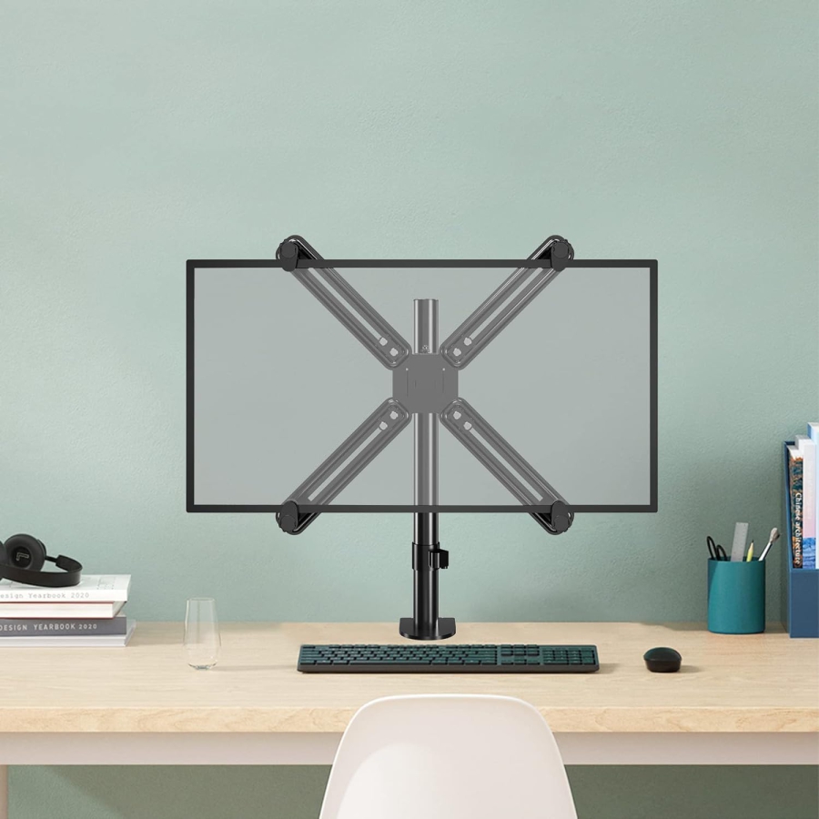 Suptek Adattatore VESA per Monitor Non-VESA 13-27" – Supporto in Acciaio (La soluzione intelligente per monitor senza fori VESA: tenuta sicura per ogni setup.)