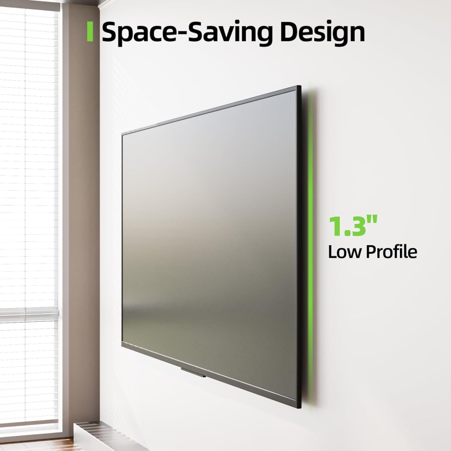 USX MOUNT Supporto a parete  per schermi da 45-100", fino a 91 kg, carico estremamente pesante