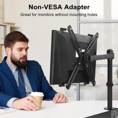 Adattatore NON VESA Suptek del kit di supporto per braccio monitor per schermi da 13 a 27 pollici, adatto per 75×75 mm 100×100 mm WK002