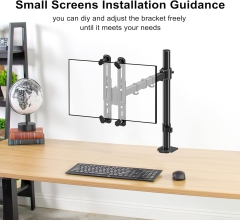 Adattatore NON VESA Suptek del kit di supporto per braccio monitor per schermi da 13 a 27 pollici, adatto per 75×75 mm 100×100 mm WK002