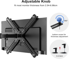 Adattatore NON VESA Suptek del kit di supporto per braccio monitor per schermi da 13 a 27 pollici, adatto per 75×75 mm 100×100 mm WK002