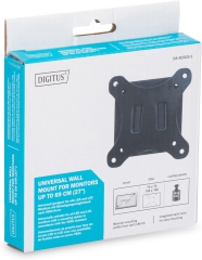 Supporto da parete DIGITUS per monitor LCD/LED fino a 81 cm (32"), supporto fisso, carico massimo 18 kg, max VESA 100x100